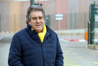 L&#039;alcalde de Montblanc, Josep Andreu, a la sortida de la presó de Lledoners