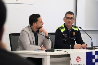 L&#039;alcalde de Tarragona, Rubén Viñuales, i l&#039;intendent de la Guàrdia Urbana, Manuel Vázquez, en roda de premsa