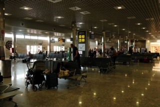 Zona de sortides, amb les portes d&#039;embarcament, de l&#039;Aeroport de Reus