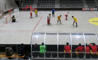 Imatge del partit disputat al Pavelló Municipal del Club d&#039;Esports aquest dimarts al vespre entre el CE Vendrell i el CP Vic