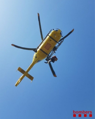 Imatge d&#039;arxiu d&#039;un helicòpter de rescat dels Bombers de la Generalitat