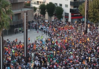Manifestació ahir a la tarda a Tarragona
