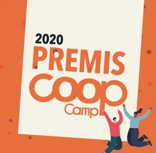 Detall del cartell dels I Premis CoopCamp 2020