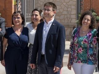 Josep Pallarès, amb Carme Gómez Bondia, Maria Jiménez i Silvia De La Flor