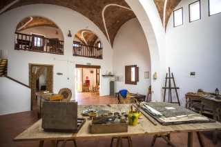 Interior del Mas Miró, casa i taller de Miró a Mont-roig del Camp