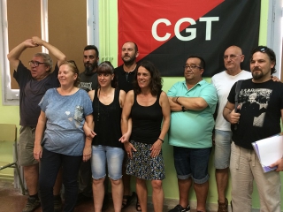 El nou Secretariat Permanent de la Federació Intercomarcal de la CGT de Tarragona.