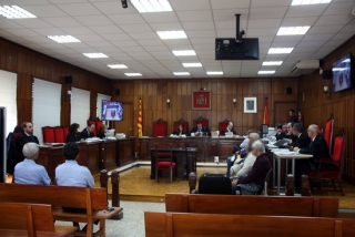La sala de vistes de l&#039;Audiència de Tarragona on s&#039;ha fet el judici als membres d’una xarxa d’abús de menors i pornografia infantil destapada a Tortosa