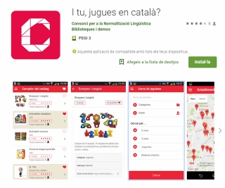 L&#039;app &#039;I tu, jugues en català?&#039; tant per a Android com per a IOS inclou un cercador de jocs en català