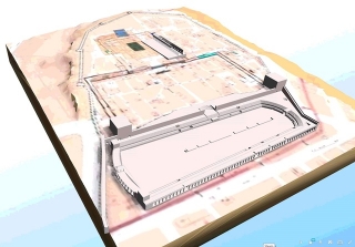 Model general romà de la Part Alta en 3D