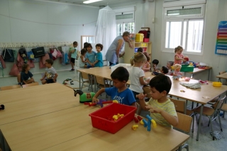 Imatge d&#039;arxiu d&#039;una de les aules de l&#039;Escola de l&#039;Arrabassada de Tarragona en l&#039;inici del curs escolar 2018-2019