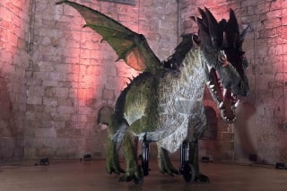 El nou drac de la Setmana Medieval de Montblanc va ser presentar ahir