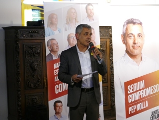 Pep Nolla va presentar els cinc grans eixos del programa electoral de Junts per Catalunya - Els Pallaresos