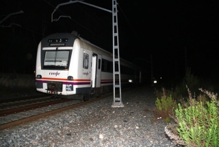 Tren accidentat en el sinistre ferroviari que s&#039;ha produït a Vilaseca