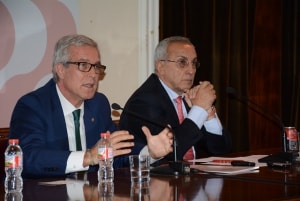 L&#039;alcalde de Tarragona, Josep Fèlix Ballesteros, i el president del Comitè Olímpic Espanyol, Alejandro Blanco, han comparegut aquesta tarda davant la premsa.