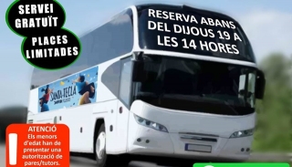Imatge promocional del servei especial de bus de Constantí per al proper dissabte 21 de setembre