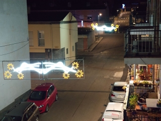 Imatge de la decoració nadalenca dels carrers de Sarral