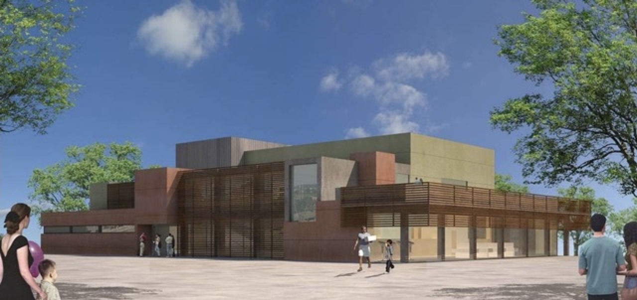 Recreació virtual del futur Centre Cultural Polivalent-Teatre de Constantí