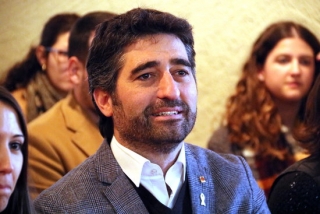 Imatge del conseller de Polítiques Digitals i Administració, Jordi Puigneró en el Congrés de la JNC, al Monestir de Poblet