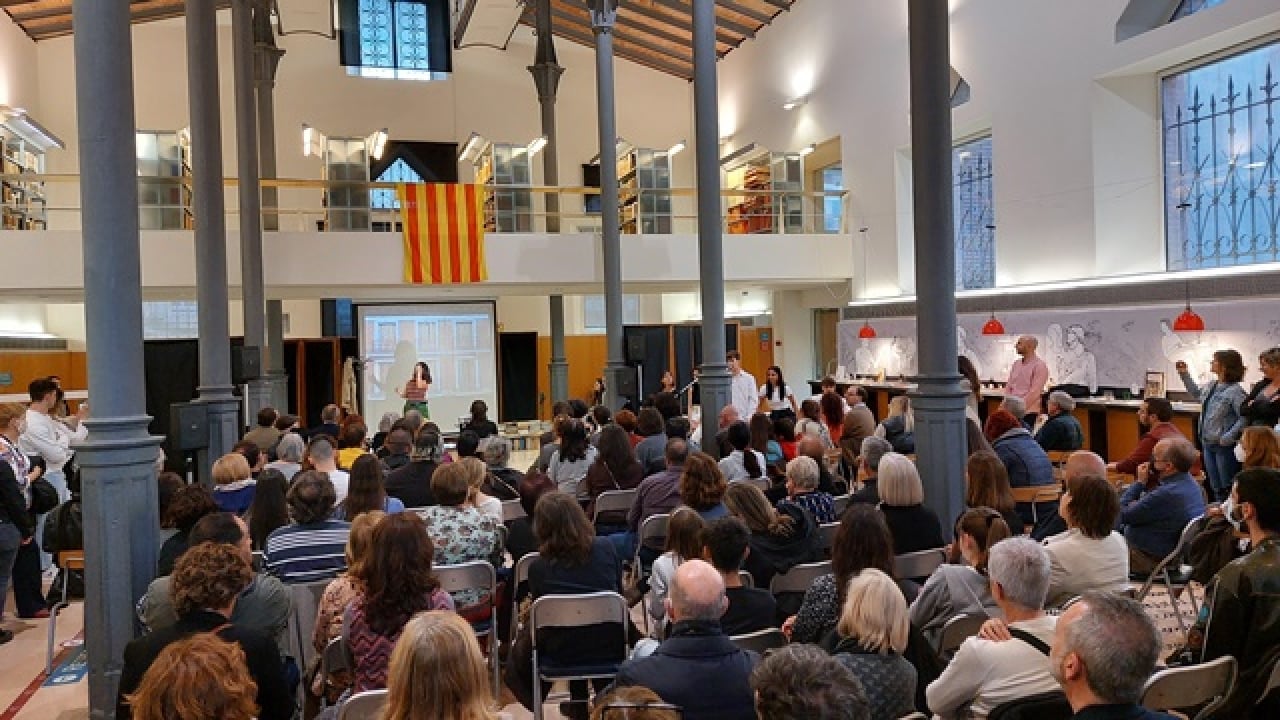 Acte de presentació dels autors locals, aquest divendres, a la Biblioteca Central Xavier Amorós