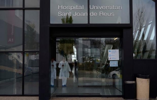 Entrada de l&#039;Hospital de Sant Joan de Reus.