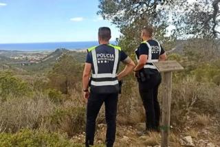 Agents de la Policia Local de Roda, a la zona del Torrent de Cal Setró