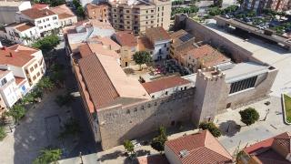 Vista aèria de l’Hospital del Coll de Balaguer, el conjunt monumental, origen del poble de l’Hospitalet de l’Infant