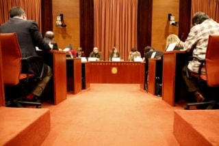 Reunió de la Diputació Permanent del Parlament, el passat 27 de desembre 