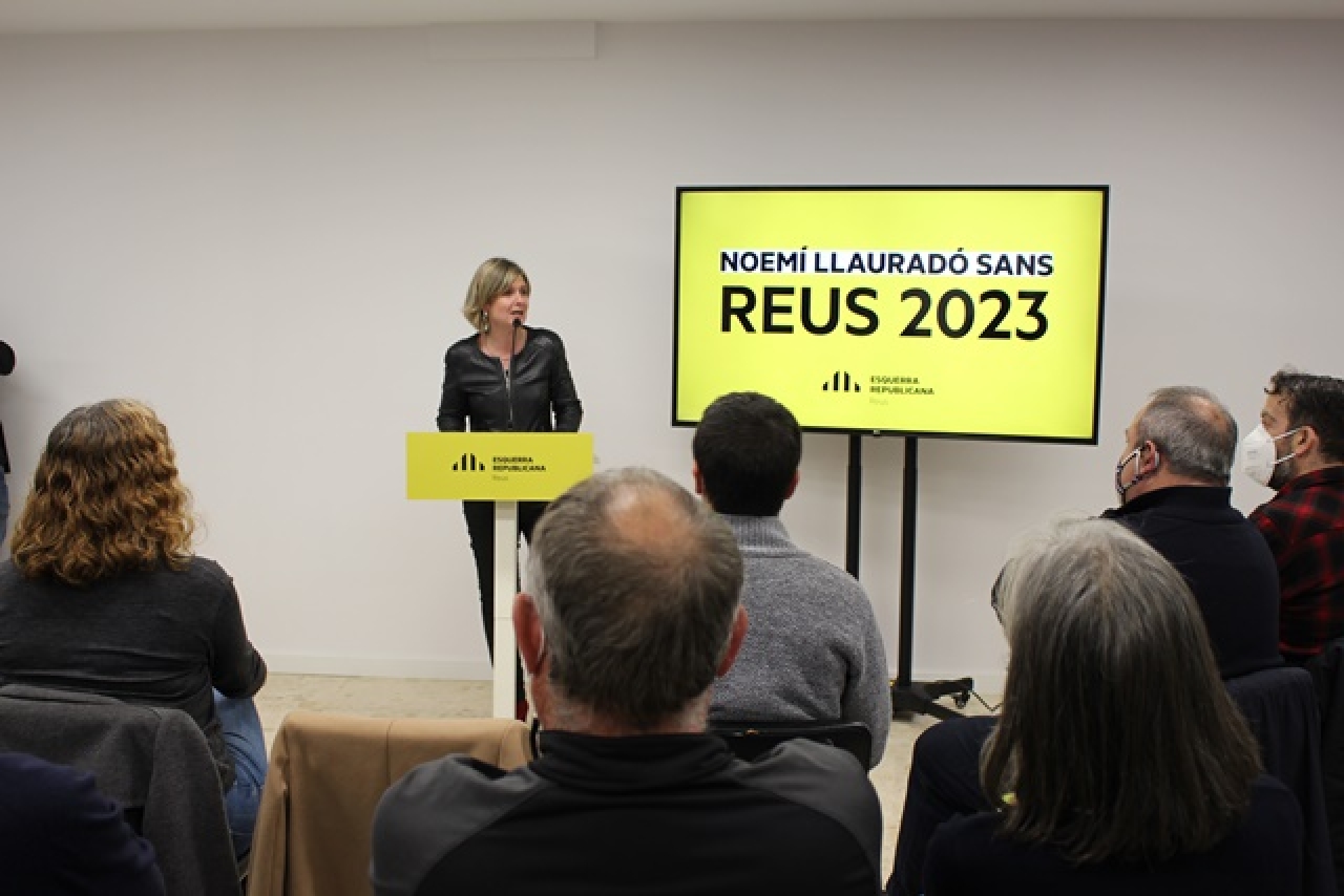 Noemí Llauradó Sans ha estat escollida avui candidata d’ERC Reus a les eleccions municipals que se celebraran el maig de 2023