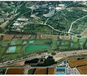 Imatge virtual del pla director urbanístic del Centre Recreatiu i Turístic, on està prevista la construcció de BCN World.