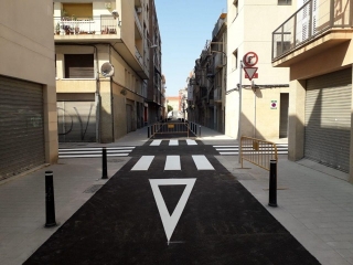 Imatge del carrer Alt de Sant Pere de Reus, remodelat