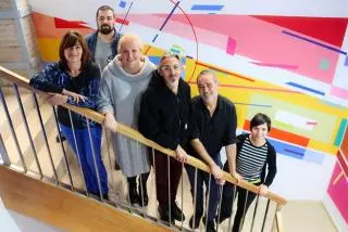 Imatge dels impulsors de Mèdol Centre d&#039;Arts Contemporànies de Tarragona, després de la presentació de la programació a Casa Canals