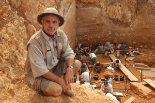 L&#039;arqueòleg i investigador de l&#039;IPHES, Eduald Carbonell, a Atapuerca