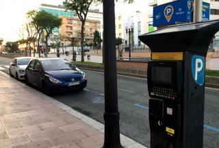 Imatge d&#039;un parquímetre de la Rambla Lluís Companys de Tarragona, el 20 de maig del 2020