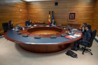 Imatge de la reunió del Consell de Ministres extraordinari encapçalada pel president del govern espanyol, Pedro Sánchez, el 5 de juny del 2020 