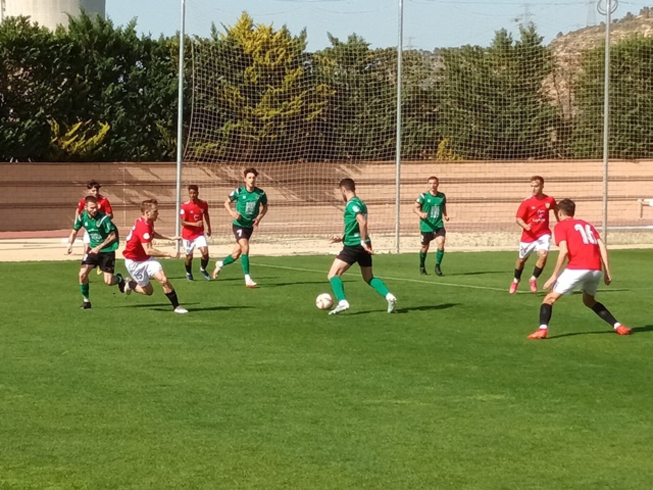 Imatge del partit disputat entre l&#039;Ascó i el CF Pobla de Mafumet