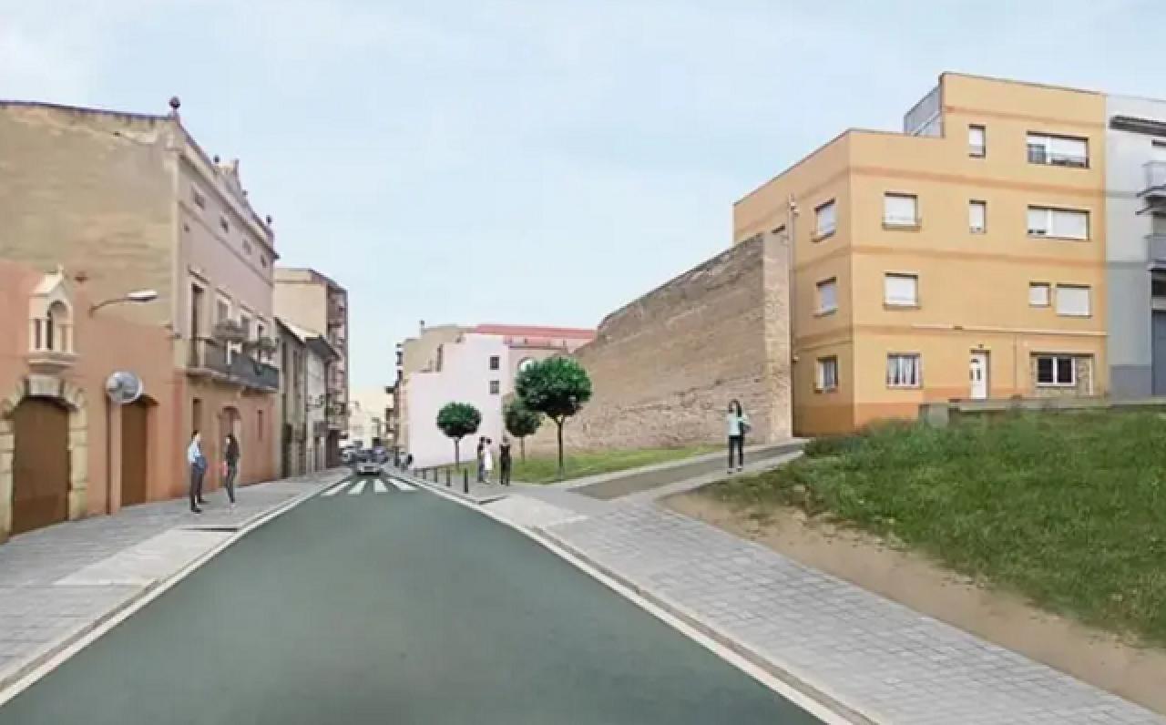 Imatge virtual de la reconstrucció de l&#039;antiga murall de Constantí