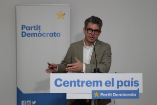 El candidat del PDeCAT per Tarragona a les eleccions del 14-F, Marc Arza, en roda de premsa