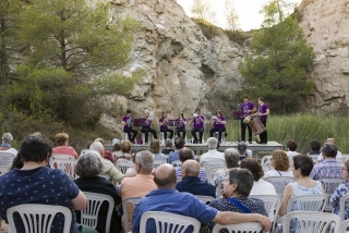 Un dels concerts celebrat a la pedrera d&#039;alabastre del Sarral.
