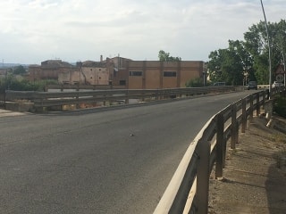 El pont sobre el riu Francolí del carrer Muralla de Santa Anna, a Montblanc
