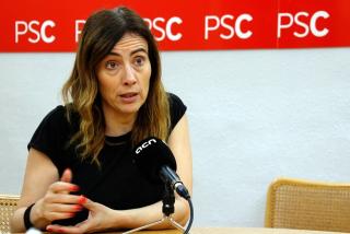La candidata del PSC i guanyadora de les eleccions municipals a Reus, Sandra Guaita, en un moment de l&#039;entrevista amb l&#039;ACN