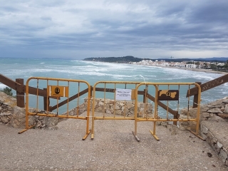 A Altafulla s’han tancat els accessos a les platges del Fortí i Canyadell