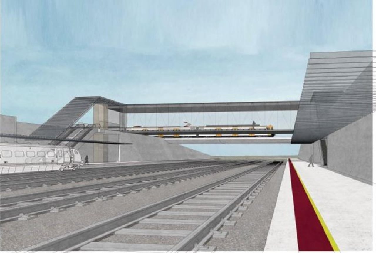 Imatge virtual de la futura estació intermodal de Vila-seca