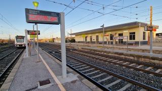 Imatge d&#039;arxiu de l&#039;estació de ferrocarril de l&#039;Arboç, al Baix Penedès