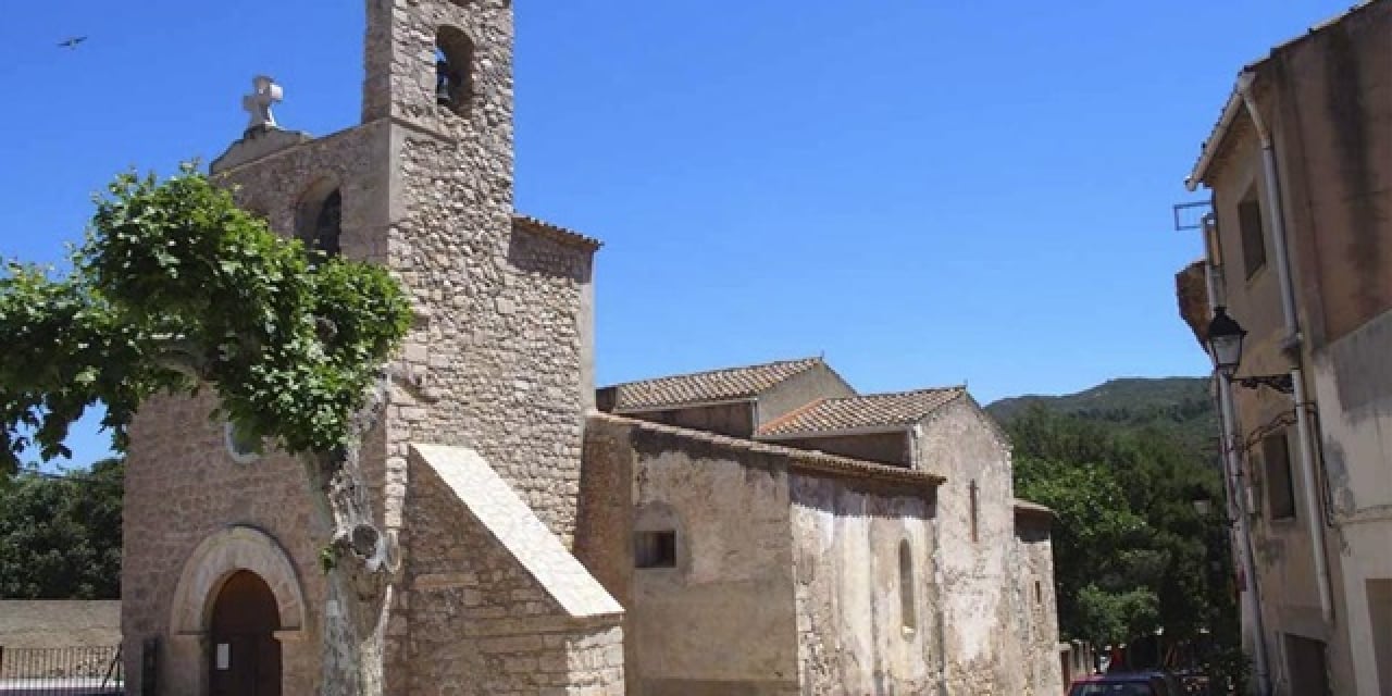Una imatge de la parròquia de Sant Martí, a Vilaverd