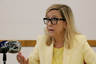 Imatge de la presidenta de la FEGP, Neus Lloveras, el 8 de setembre del 2020 