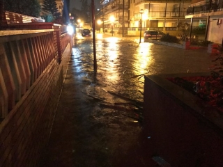 Imatge d&#039;arxiu d&#039;un dels carrers del barri de la Salut de Salou, ple d&#039;aigua, després del desbordament del barranc de Barenys, el passat 22 d&#039;octubre del 2019 