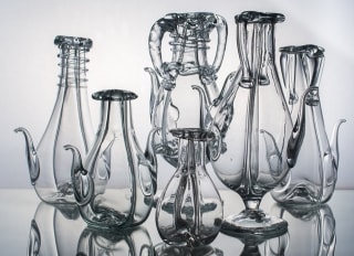 El ‘matrimoni’ de vidre és una de les peces més originals que s’elaboren al taller del Museu i Forn del Vidre de Vimbodí i Poblet