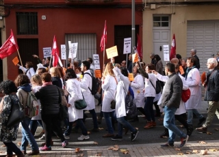 Manifestacions de metges per millors condicions laborals, el passat 30 de novembre de 2018