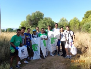 Els participants, al Barranc Verge del Camí de Cambrils.
