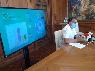 El regidor de Sostenibilitat, Serveis Ambientals i Medi Natural, Xavier Salat, va presentar el balanç de la recollida selectiva a Valls durant el primer semestre de l’any